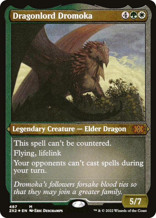 0487 Dragonlord Dromoka (Foil Etched) M Double Masters 2022