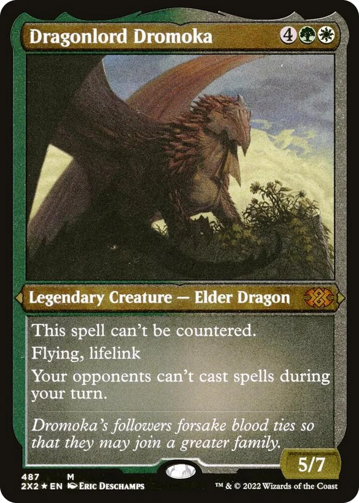 0487 Dragonlord Dromoka (Foil Etched) M Double Masters 2022
