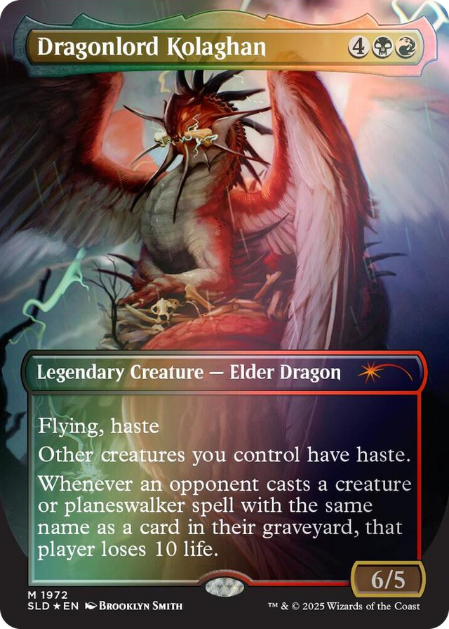 1972 Dragonlord Kolaghan (1972) (Rainbow Foil) M Secret Lair Drop Series