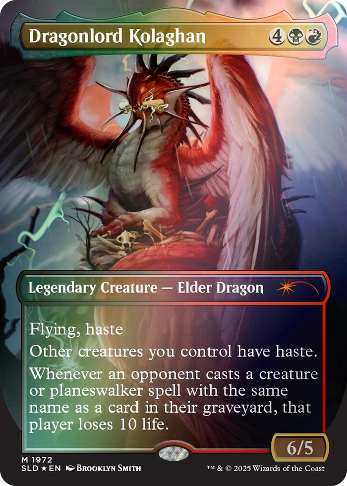Dragonlord Kolaghan (1972) (Rainbow Foil) #1972 M - Secret Lair Drop Series Pokemon card