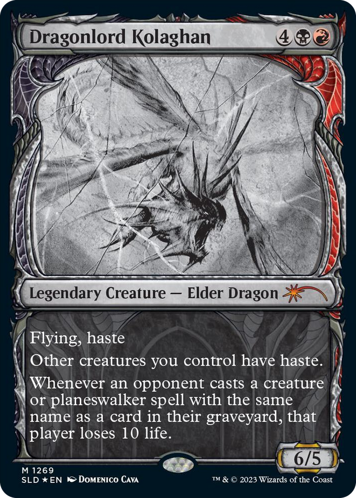 Dragonlord Kolaghan (Halo Foil) #1269 M - Secret Lair Drop Series Pokemon card