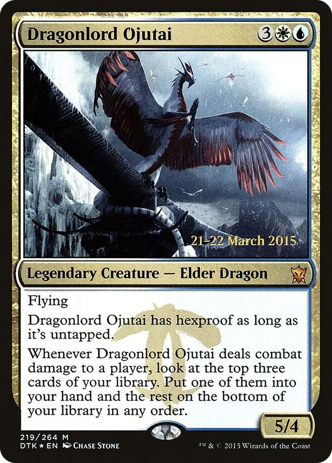 Dragonlord Ojutai #219 M - Prerelease Cards Pokemon card