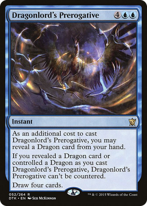 0052 Dragonlord's Prerogative R Dragons of Tarkir