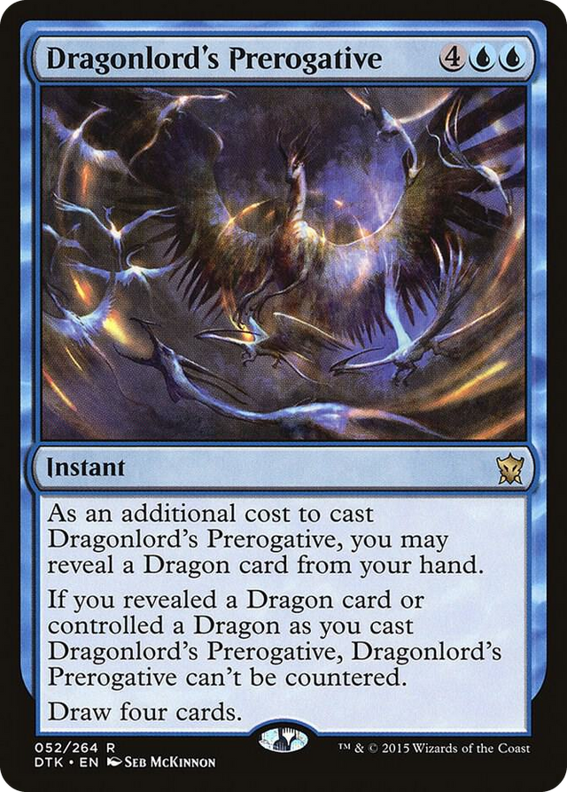 0052 Dragonlord's Prerogative R Dragons of Tarkir