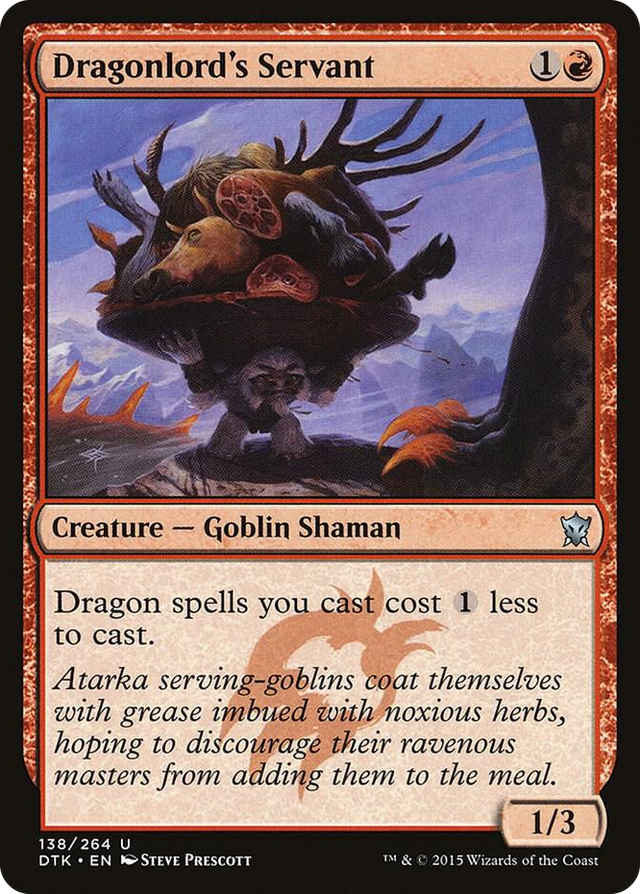 0138 Dragonlord's Servant U Dragons of Tarkir