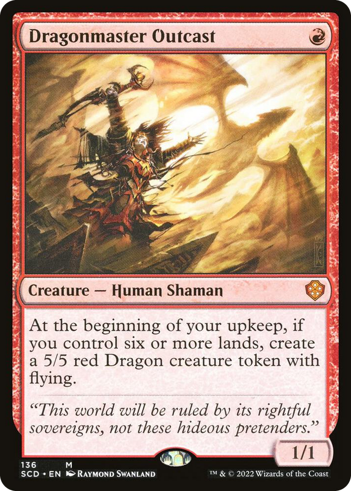 Dragonmaster Outcast #136 M - Starter Commander Decks Pokemon card