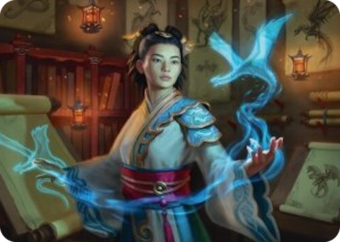 0006 Dragonologist Art Card (6/54) S Art Series: Tarkir: Dragonstorm