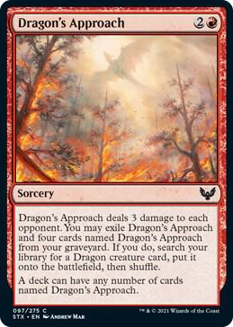 0097 Dragon's Approach C Strixhaven: School of Mages