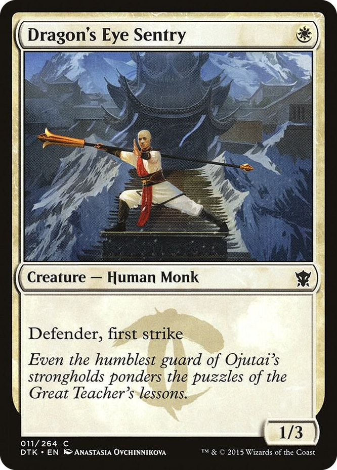 0011 Dragon's Eye Sentry C Dragons of Tarkir