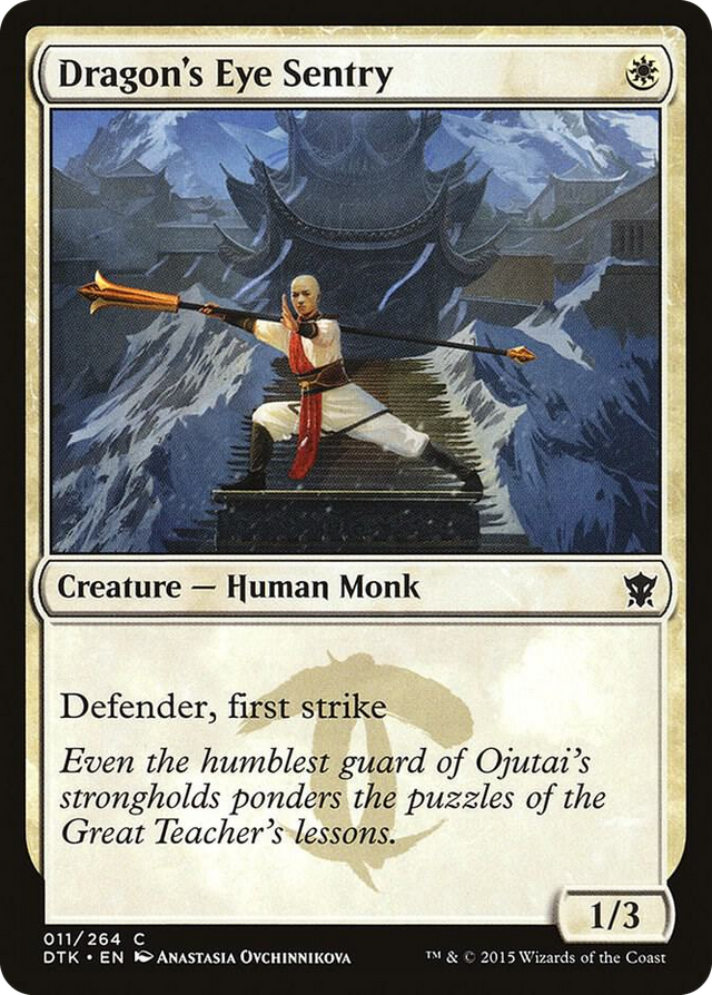 0011 Dragon's Eye Sentry C Dragons of Tarkir