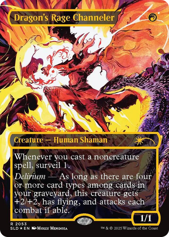 2053 Dragon's Rage Channeler (2053) (Raised Foil) R Secret Lair Drop Series