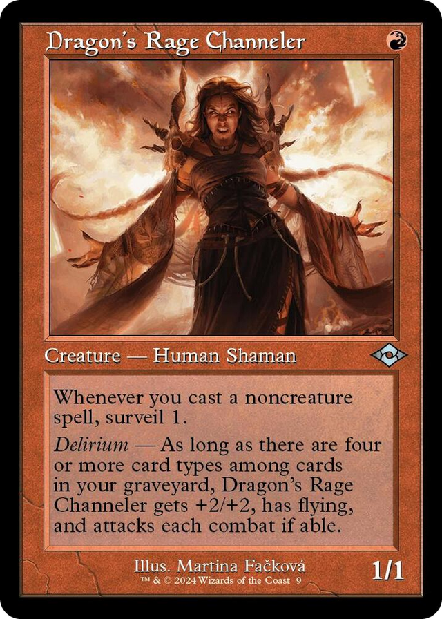 0009 Dragon's Rage Channeler (Retro Frame) U Modern Horizons 2