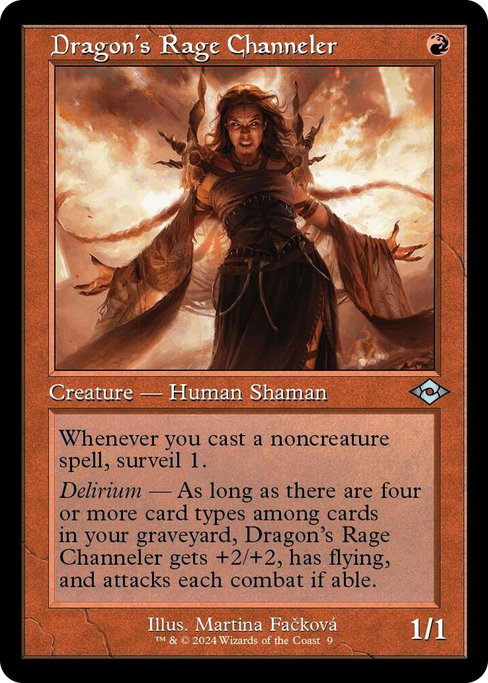 0009 Dragon's Rage Channeler (Retro Frame) U Modern Horizons 2