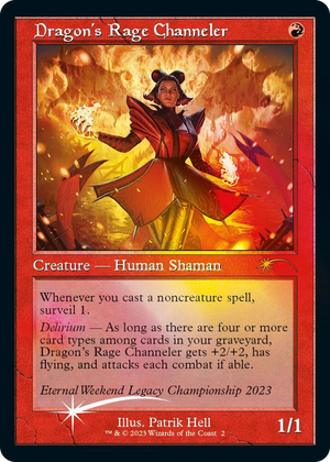 0002 Dragon's Rage Channeler (Retro Frame) (Eternal Weekend 2023 Promo) P Unique and Miscellaneous Promos