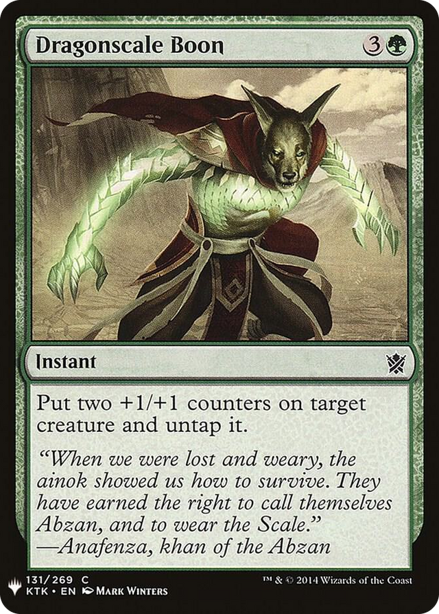 0131 Dragonscale Boon C The List Reprints