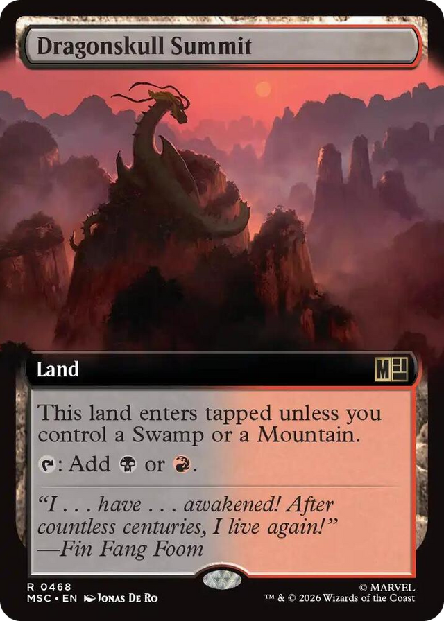 0468 Dragonskull Summit (Extended Art) R Commander: Marvel Super Heroes