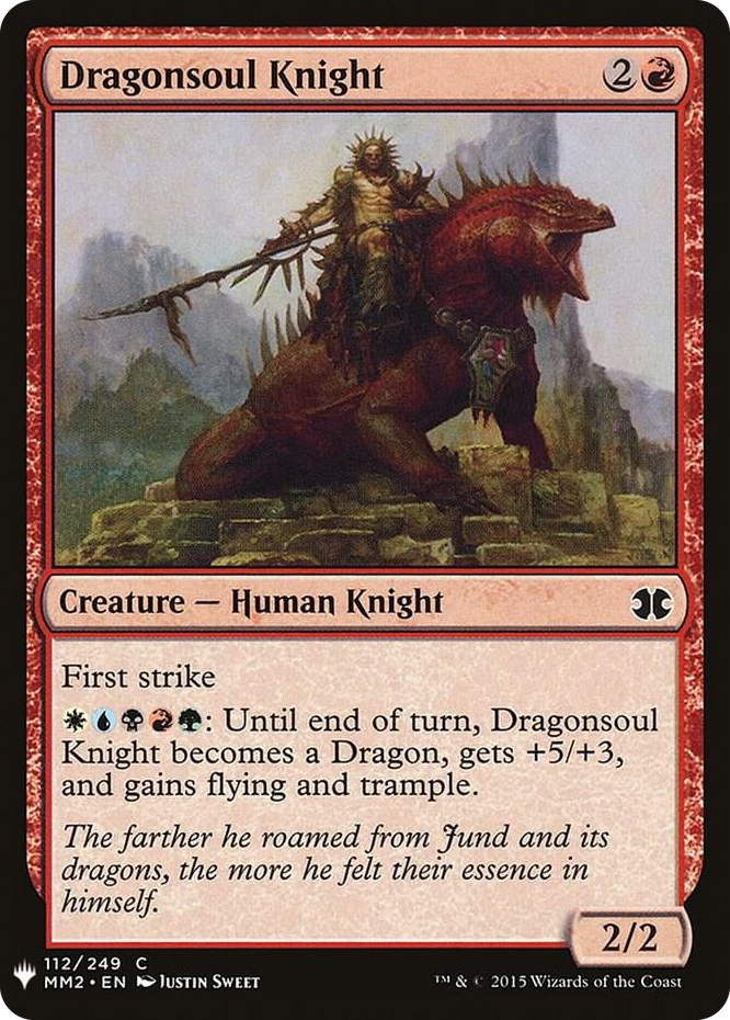 Dragonsoul Knight #112 C - The List Reprints Pokemon card