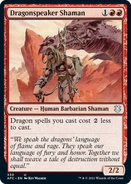 0330 Dragonspeaker Shaman U Commander: Adventures in the Forgotten Realms