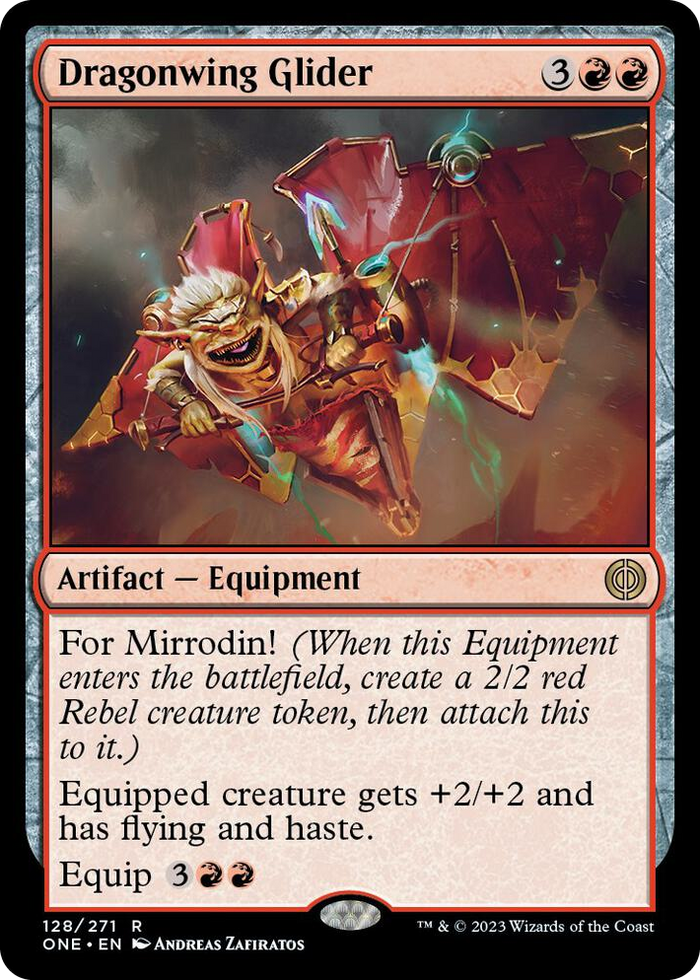 Dragonwing Glider #128 R - Phyrexia: All Will Be One Pokemon card