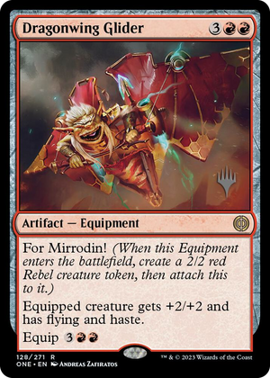 0128 Dragonwing Glider R Promo Pack: Phyrexia: All Will Be One