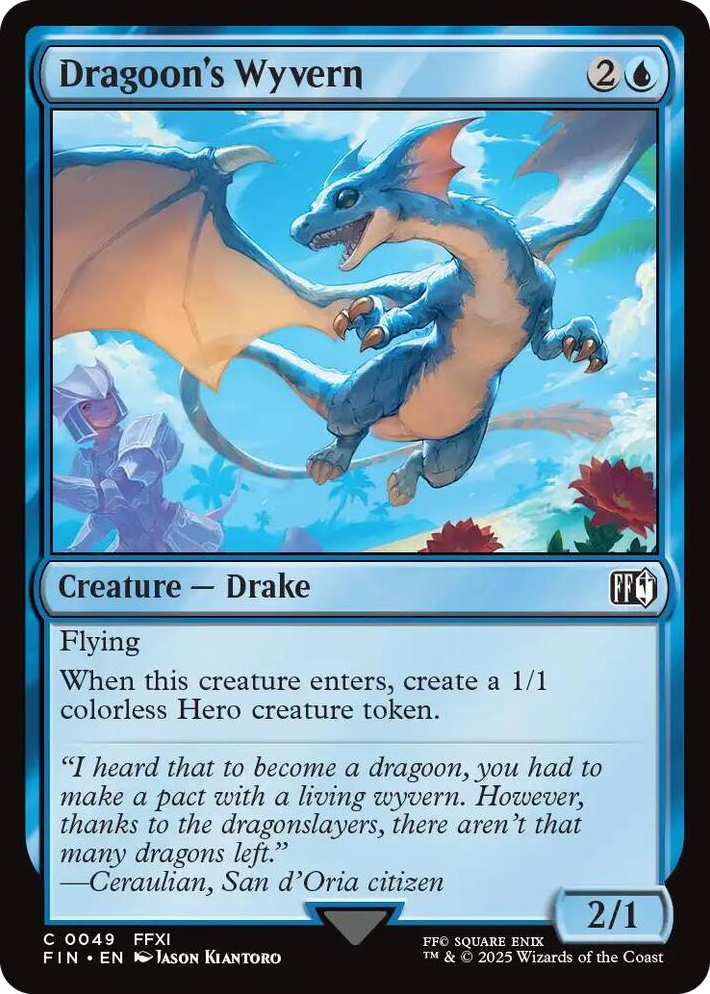 0049 Dragoon's Wyvern C FINAL FANTASY