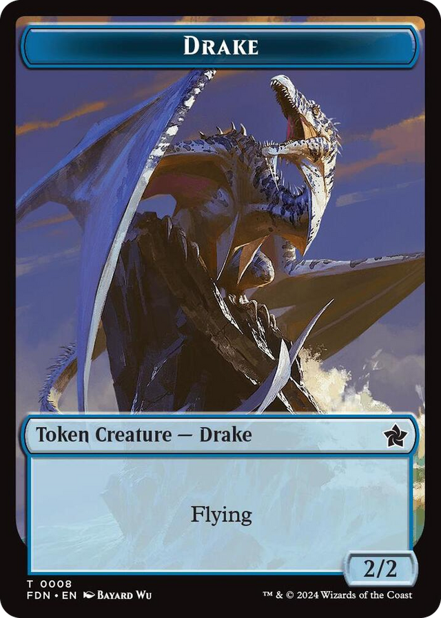 0008 Drake // Goblin Doubled-Sided Token T Foundations