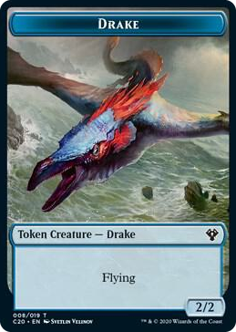 0008 Drake // Insect (018) Double-Sided Token T Commander 2020