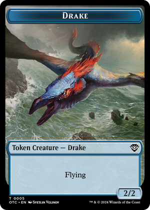 0005 Drake // Soldier (0026) Double-Sided Token T Commander: Outlaws of Thunder Junction