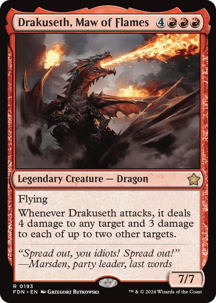 0193 Drakuseth, Maw of Flames (0193) R Foundations