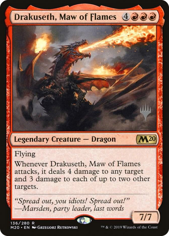 0136 Drakuseth, Maw of Flames R Promo Pack: Core Set 2020