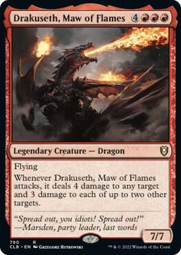 0790 Drakuseth, Maw of Flames R Commander Legends: Battle for Baldur's Gate