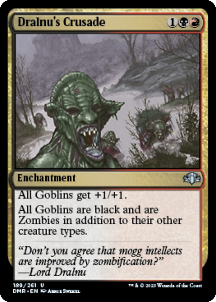 Dralnu's Crusade #189 U - Dominaria Remastered Pokemon card