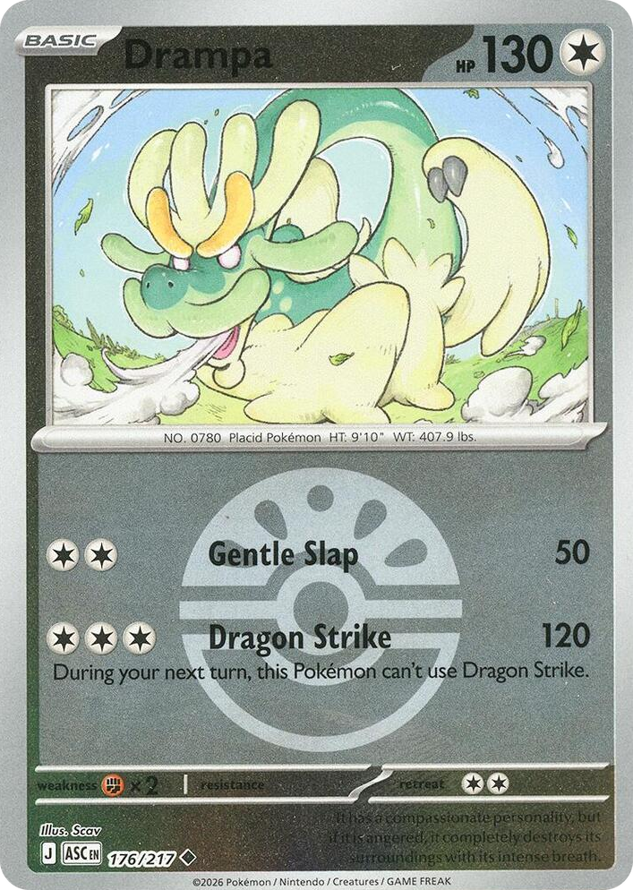 0176 Drampa (Friend Ball) Uncommon Ascended Heroes