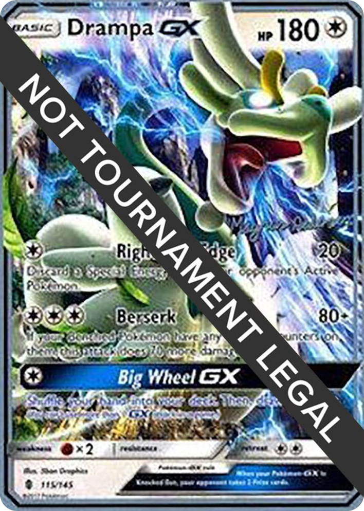 0115 Drampa GX - 2018 (Magnus Pedersen) Ultra Rare World Championship Decks