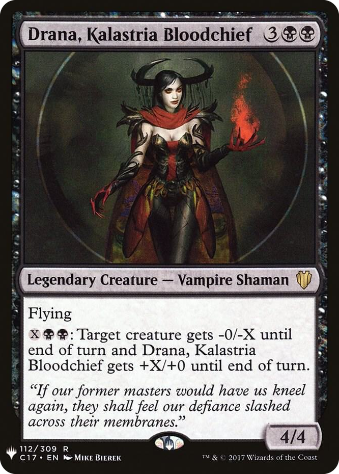 0112 Drana, Kalastria Bloodchief R The List Reprints
