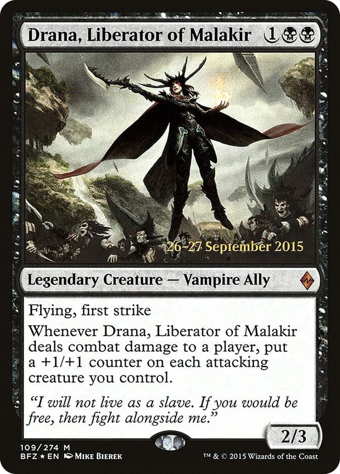 Drana, Liberator of Malakir #109 M - Prerelease Cards Pokemon card