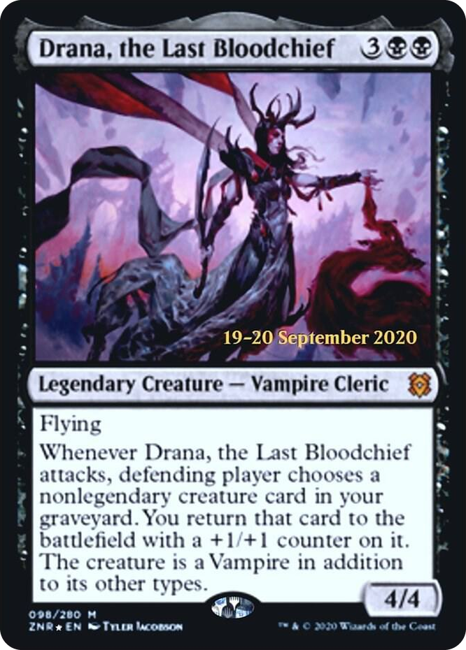 Drana, the Last Bloodchief #98 M - Prerelease Cards Pokemon card