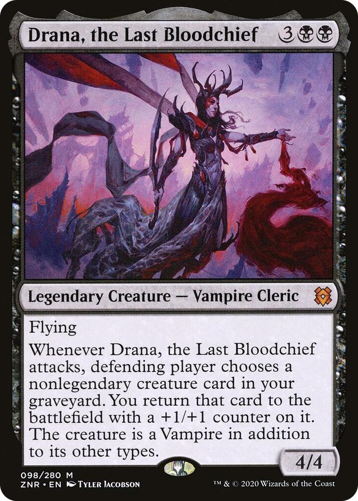0098 Drana, the Last Bloodchief M Zendikar Rising