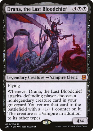 0098 Drana, the Last Bloodchief M Zendikar Rising
