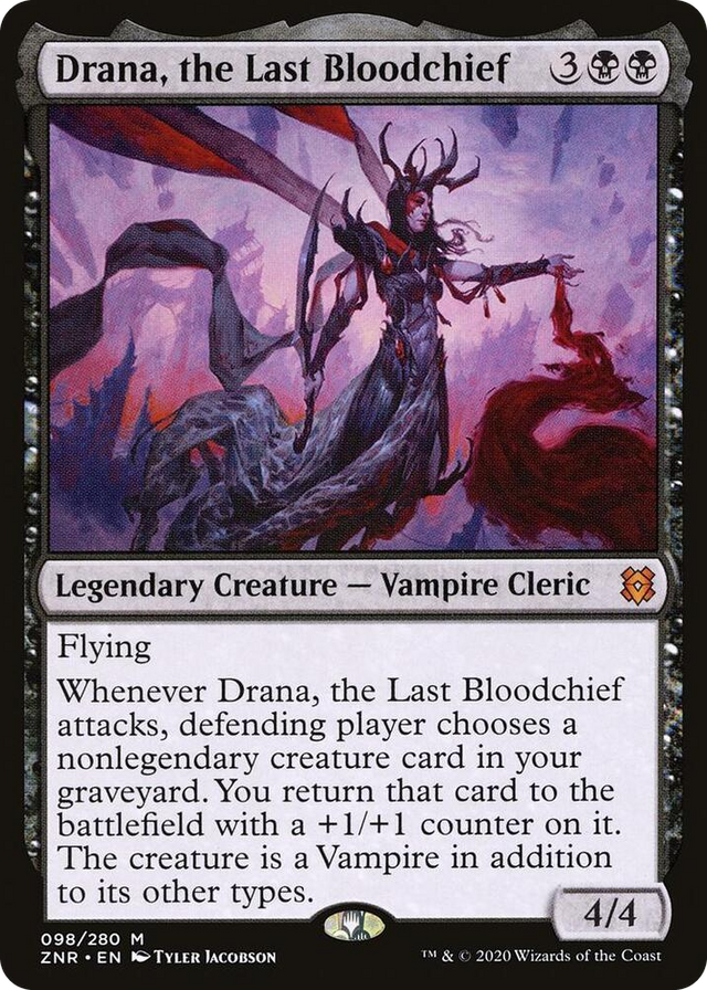 0098 Drana, the Last Bloodchief M Zendikar Rising