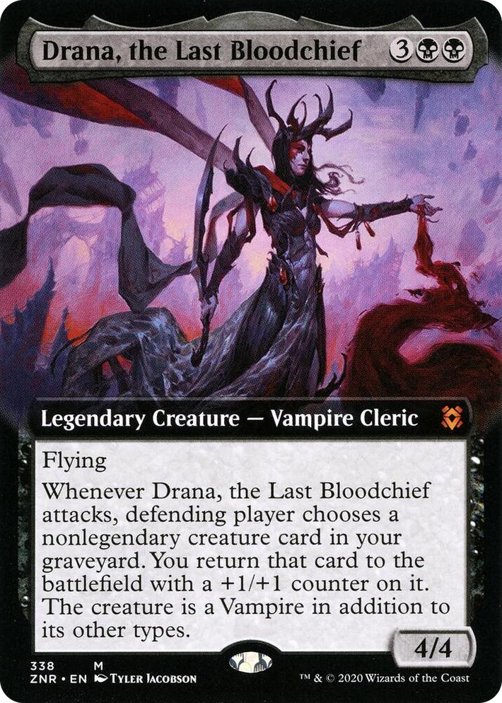 0338 Drana, the Last Bloodchief (Extended Art) M Zendikar Rising