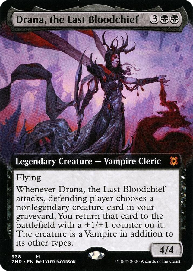 0338 Drana, the Last Bloodchief (Extended Art) M Zendikar Rising