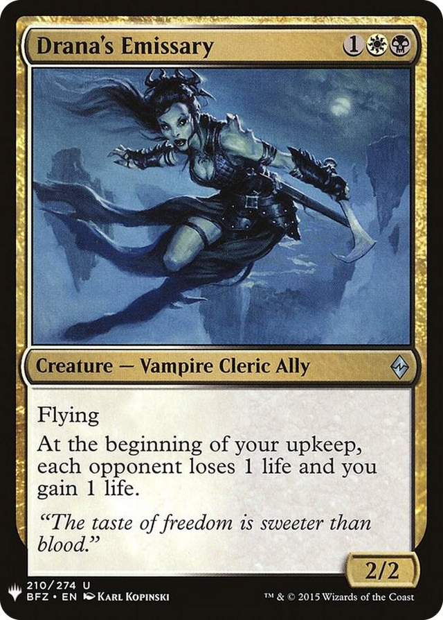 0210 Drana's Emissary U The List Reprints