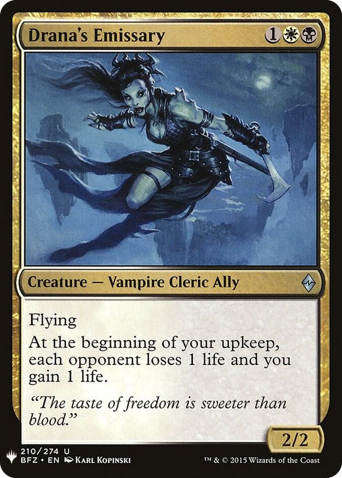 Drana's Emissary #210 U - The List Reprints Pokemon card