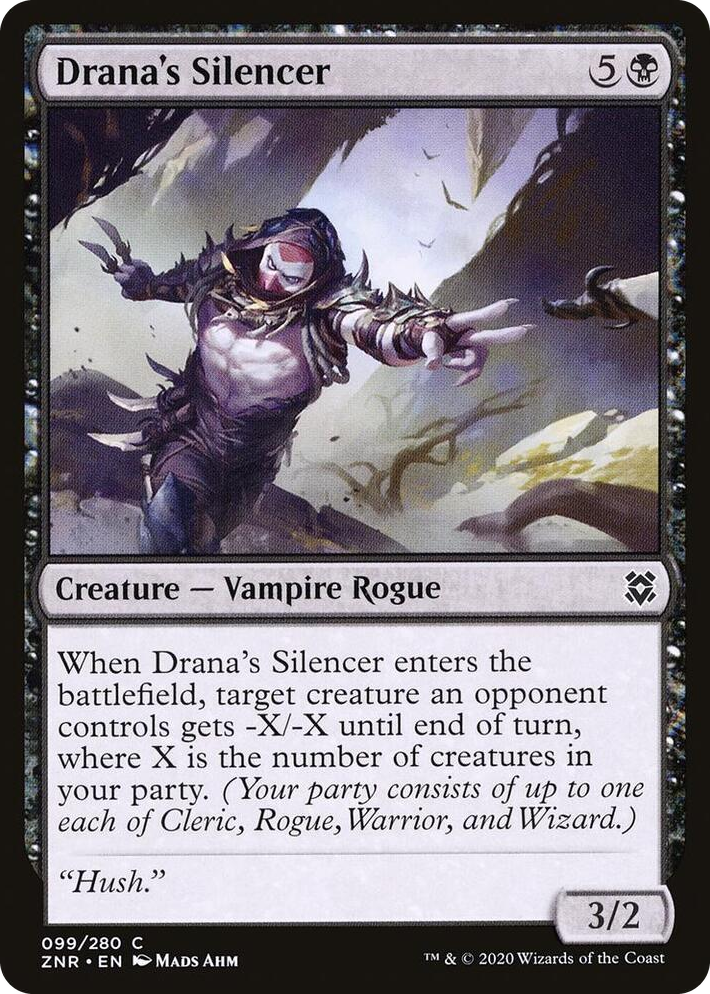 0099 Drana's Silencer C Zendikar Rising