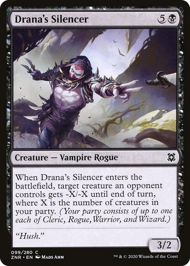 0099 Drana's Silencer C Zendikar Rising
