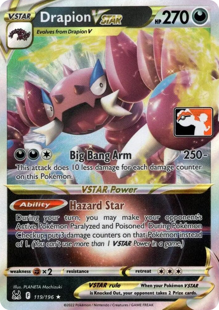 0119 Drapion VSTAR Ultra Rare Prize Pack Series Cards