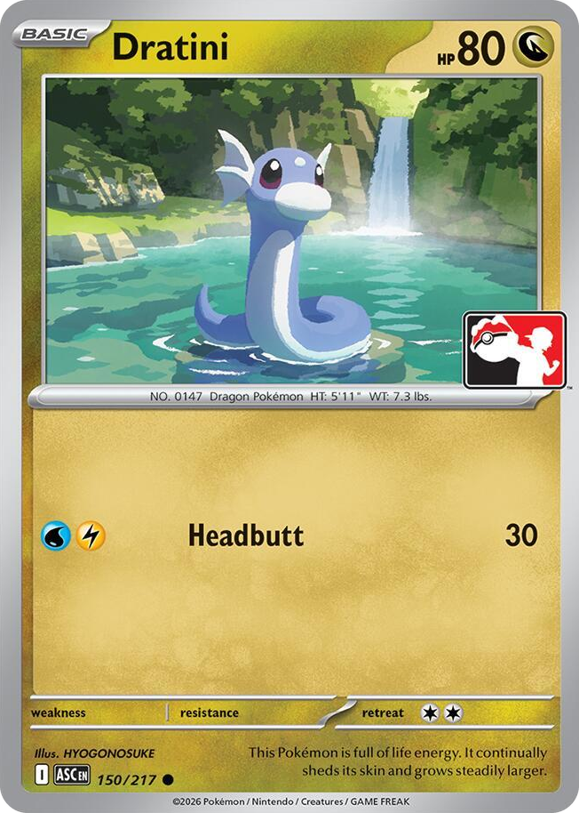 0150 Dratini Common Prize Pack Series Cards