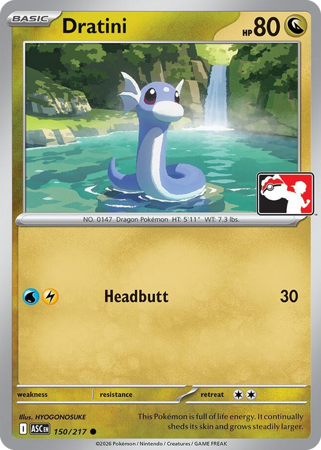 0150 Dratini Common Prize Pack Series Cards