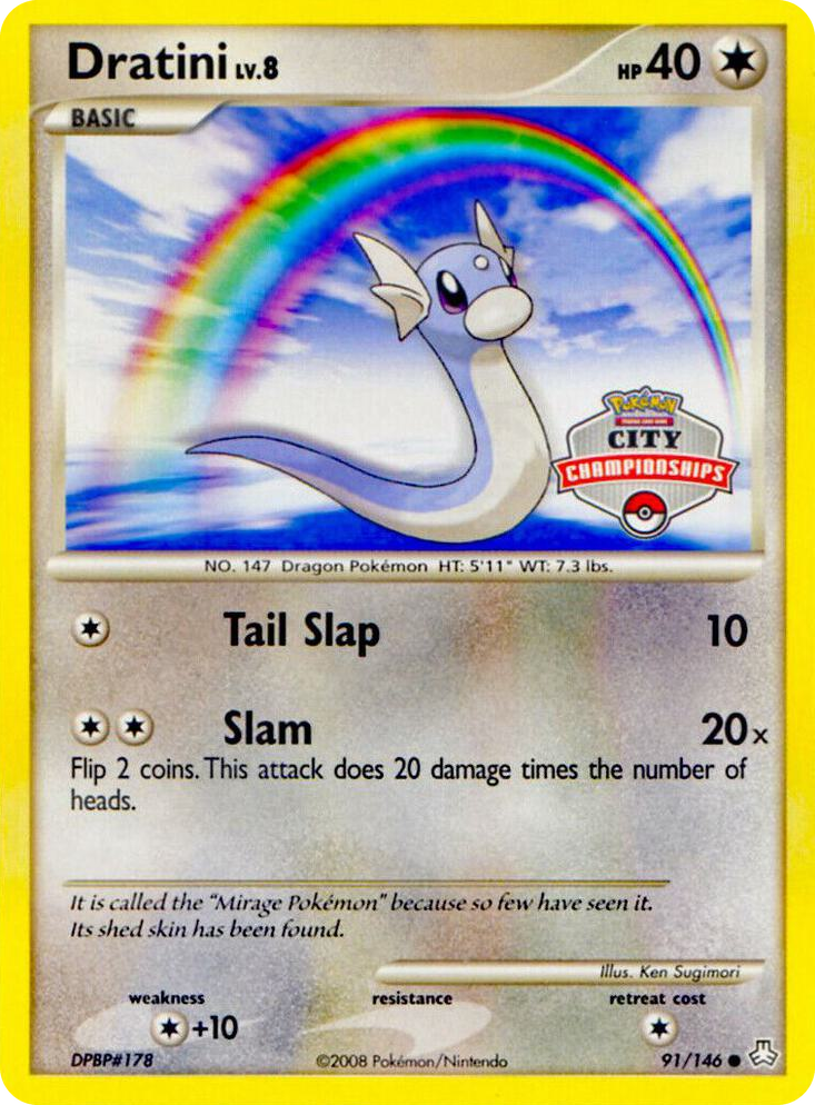 0091 Dratini - 91/146 (City Championships) Promo League & Championship Cards
